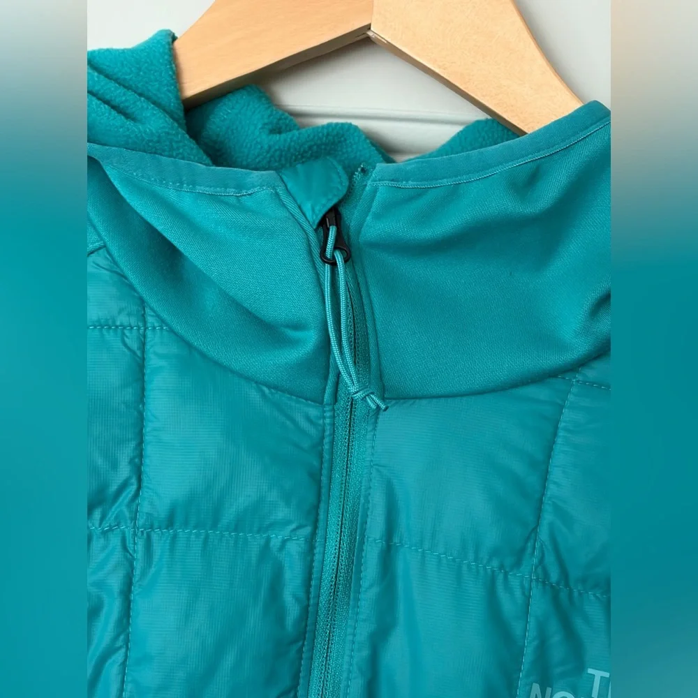 The North Face Men's ThermoBall Eco 2.0 Hybrid 1/4 Zip Hoodie - Teal Small